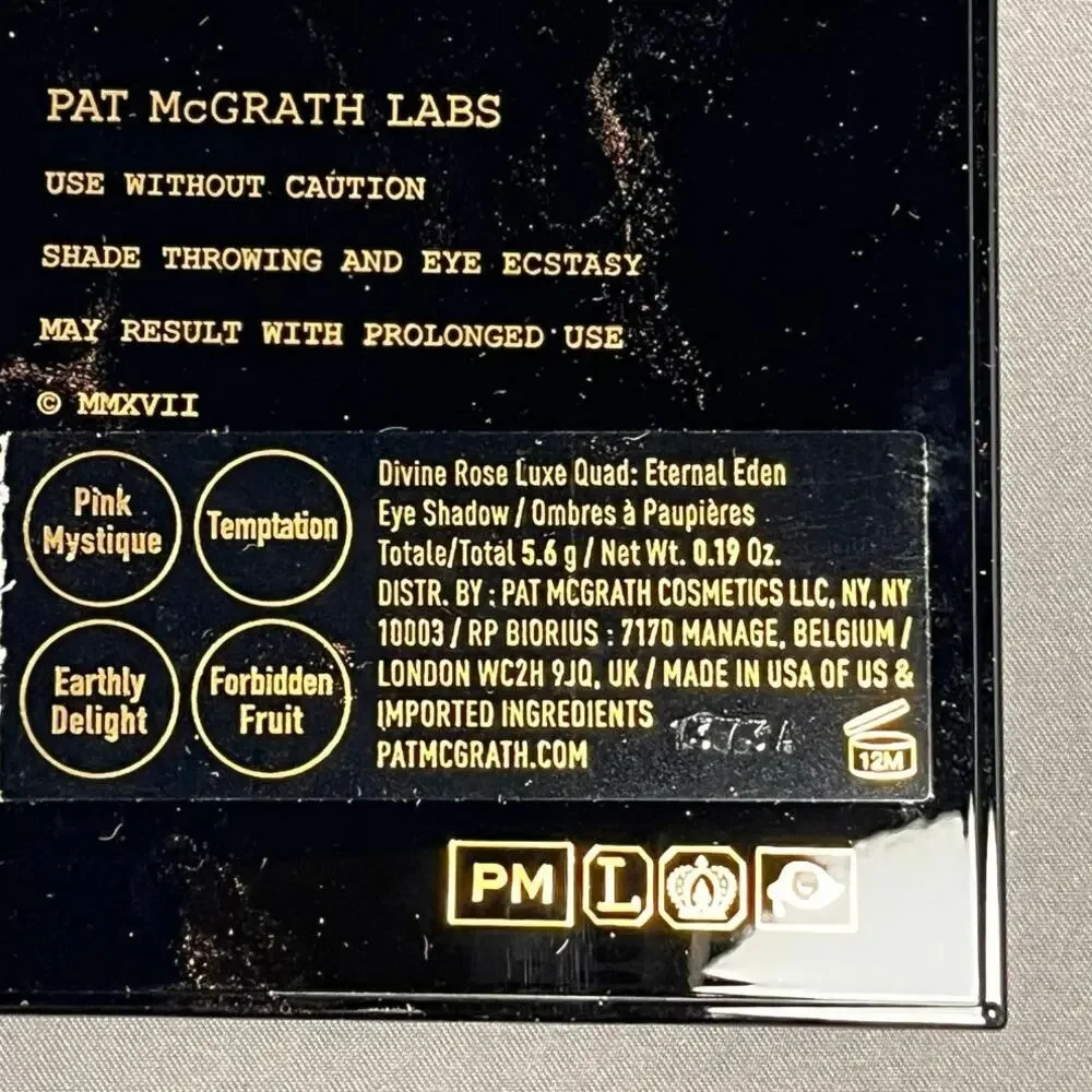 Pat McGrath Lab‎ Divine Rose Luxe Collection Quad Eternal Eden Eyeshadow Palette